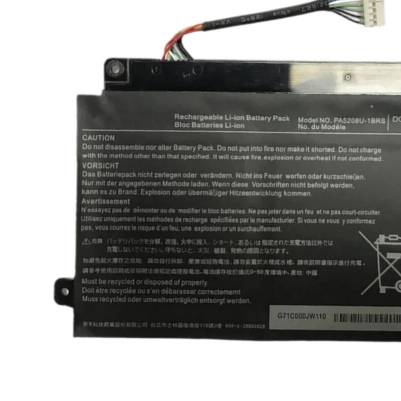 Фото Аккумулятор PA5208U-1BRS для Toshiba Satellite L55W C5150 C5153 C5258 C5320 P55W C5200X C5212 C5314 Radius 14 E45W C4200X 15 P50W №4