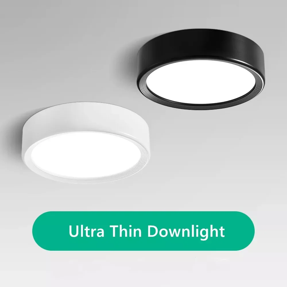 

Ultra Thin LED Ceiling Lamp 220V Led Ceiling Lights 5/10/15W Spot Led Lighting Fixture Panel Light for Living Room Bedroom