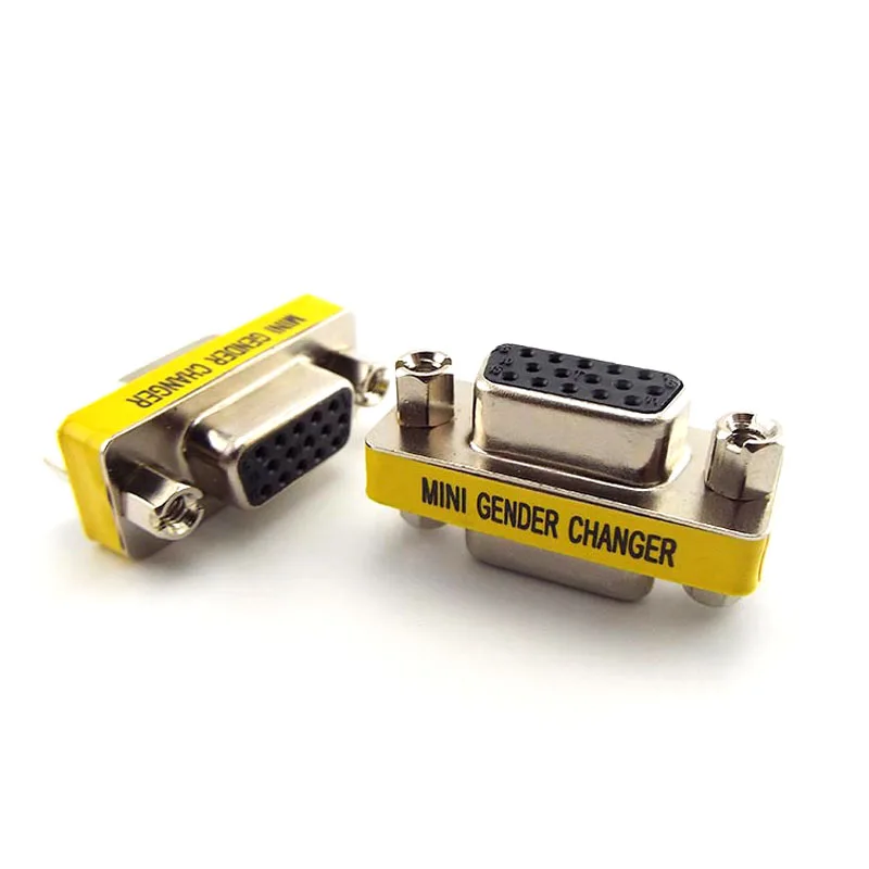 

Мини-разъем VGA, 15-контактный переходник с двойным гнездом D-Sub на гнездо