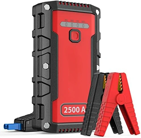 

Jump Starter, Portable 2500 Amp 12-Volt Lithium Car Battery Jump Starter Box, 23800mAh Power Bank Pack Charger for Up to 9-Liter