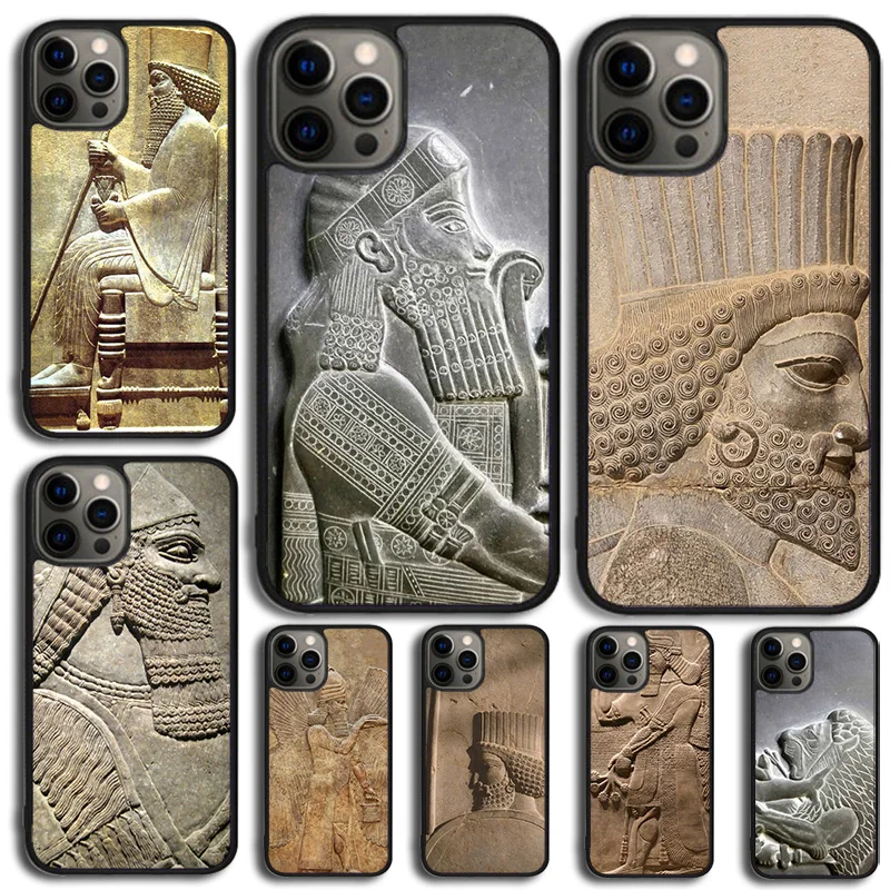 Чехол для телефона Carving Assyrian Mesopotamian Apple XR XS 11 12 13 Mini Pro MAX Plus