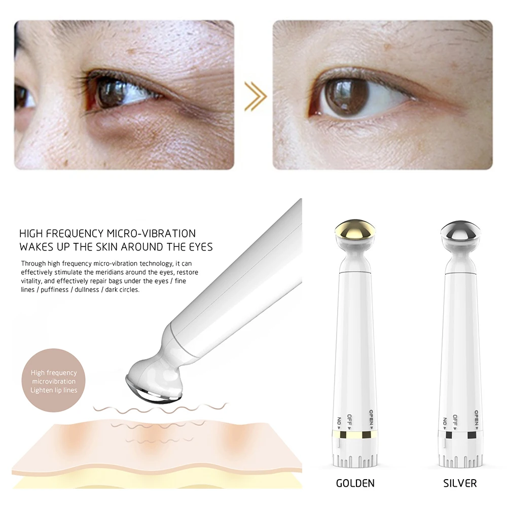 

Mini Portable Electric Eye Massage Pen Device Dark Circle Facials Vibration Thin Face Magic Stick Anti-Ageing Wrinkle Massage