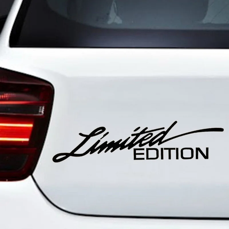 

LIMITED EDITION Car Laser Stickers Creative English Letter Vinyl Decals Fashion Auto Body Glass Reflective Sticker Decor 16*4cm