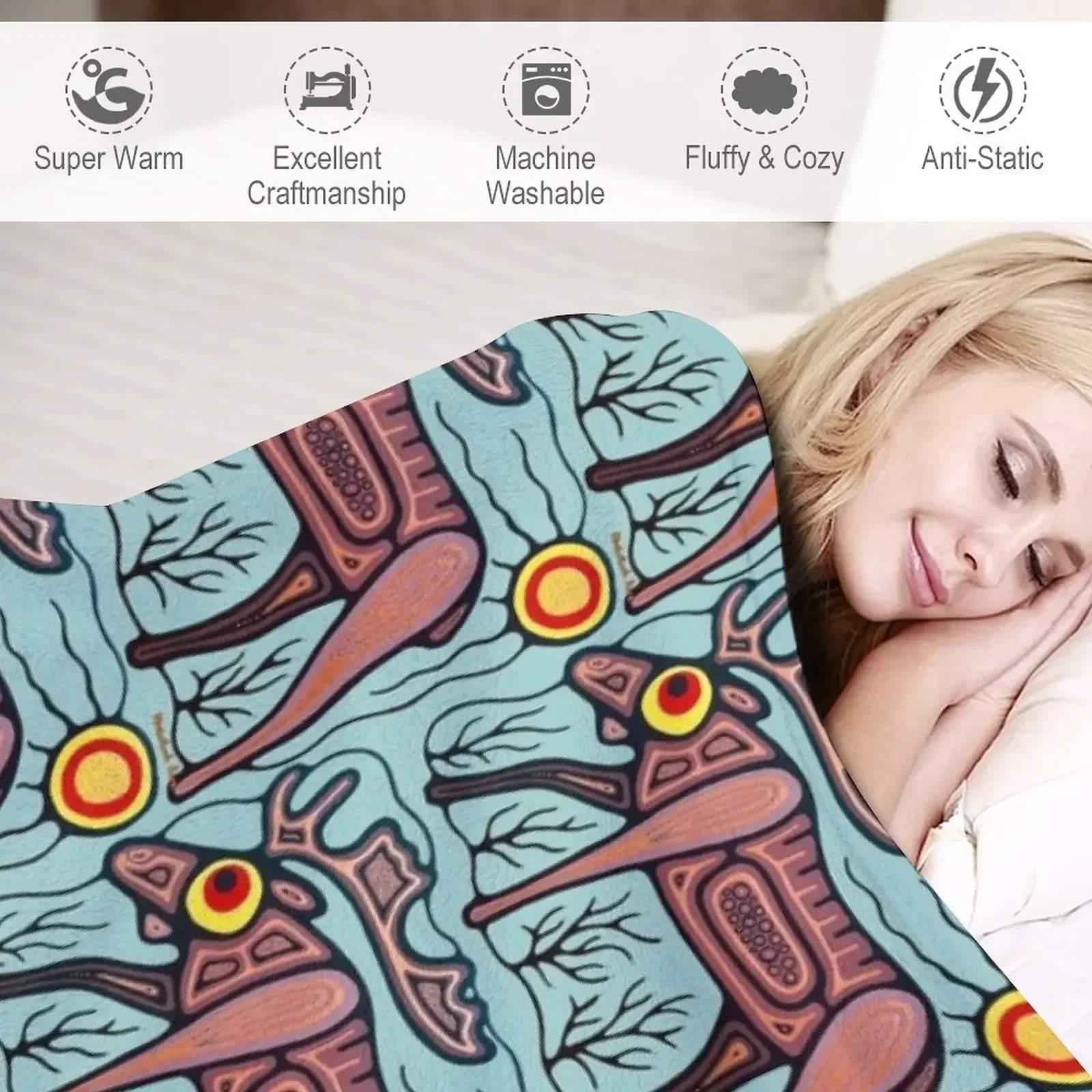 Одеяло Mooz теплое гигантское одеяло для дивана