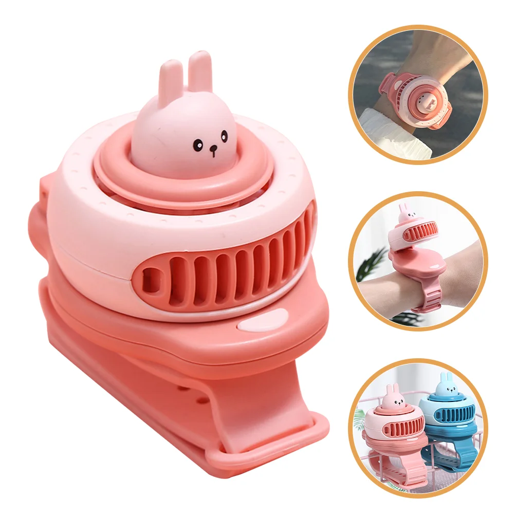 

Wrist Fan Children Watch Kids Birthday Gift Supply Wear-resistant USB Rechargeable Strap Bands