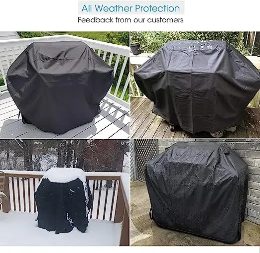 

Outdoor barbecue cover waterproof dustproof and rainproof large barbecue cover anti-ultraviolet durable barbecue cover round