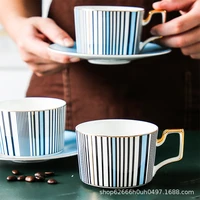 european bone china ceramic coffee cup set creative and saucer spoon with iron shelf