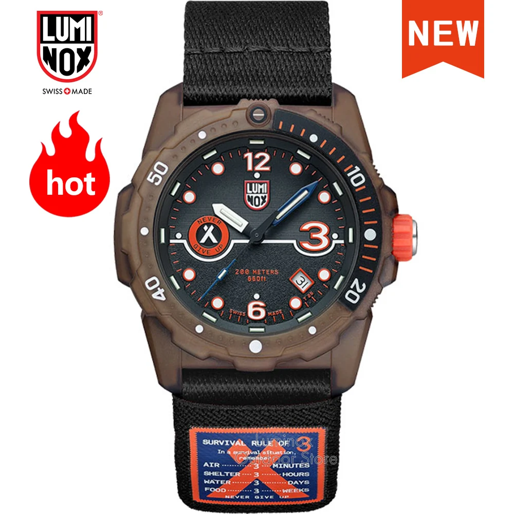 

LUMINOX XB.3721.ECO Bear Grylls Co branded Survival Rules series eco-friendly materials Swiss luminous waterproof watch