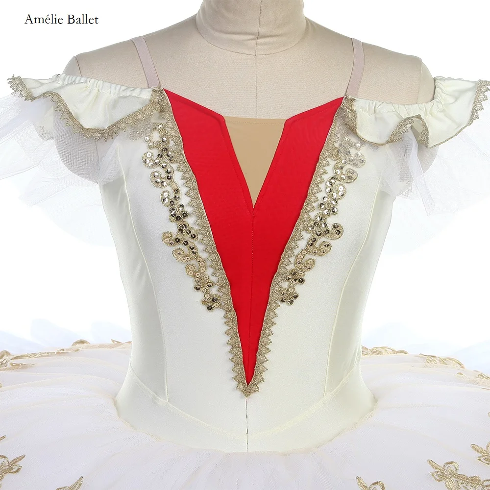 BLL584 лиф из спандекса цвета слоновой кости с открытыми плечами и золотой