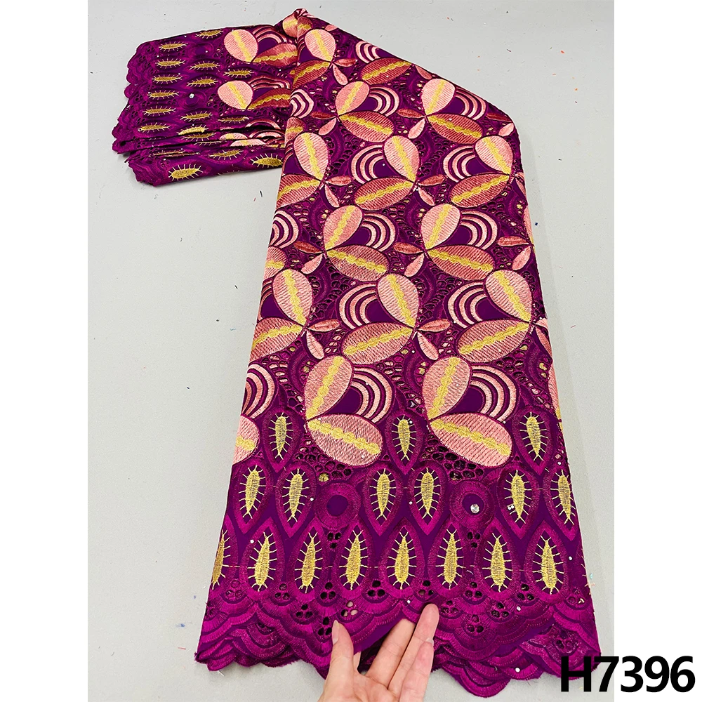 

Africa Lace Fabric High Quality 2022 Brode Coton Autriche Dubai Dry Lace Fabric Embroidery Swiss Voile Lace For Women HJ7396