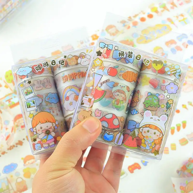 

Scrub tape double row suit hand account material decorative tape cute