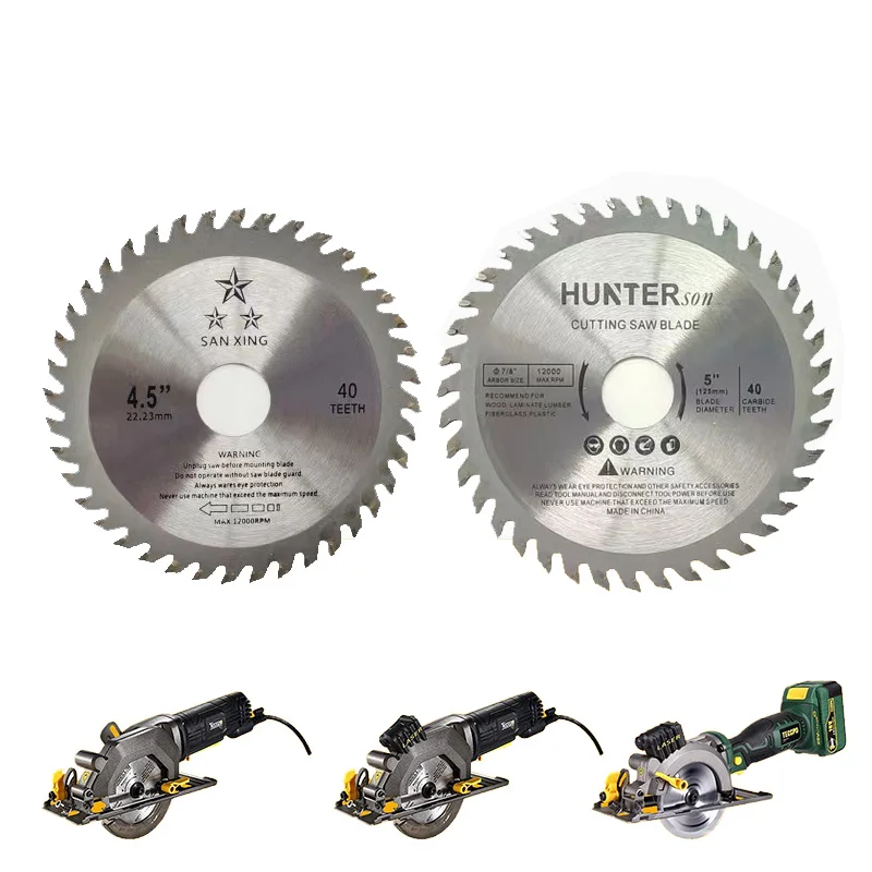 115mm/125mm Carbide Circular Saw Blade 40T Woodworking Rotary Cutting Disc Wheel For Wood Granite Marble Table Saw Angle Grinder