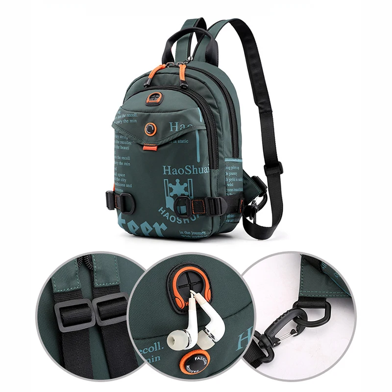 Small Men'S Chest Cross Bags Backpack Fitness Gym Bolsas Pouch Traveling Shoulder Weekend Sports For Men Side Crossbody Bag Male