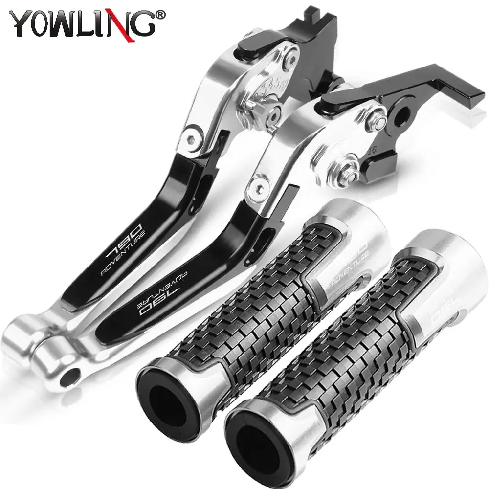

For 790 ADVENTURE 790ADVENTURE R 2017 2018 2019 Motorcycle Accessories Aluminum Adjustable Brake Clutch Levers Handle Bar Grips
