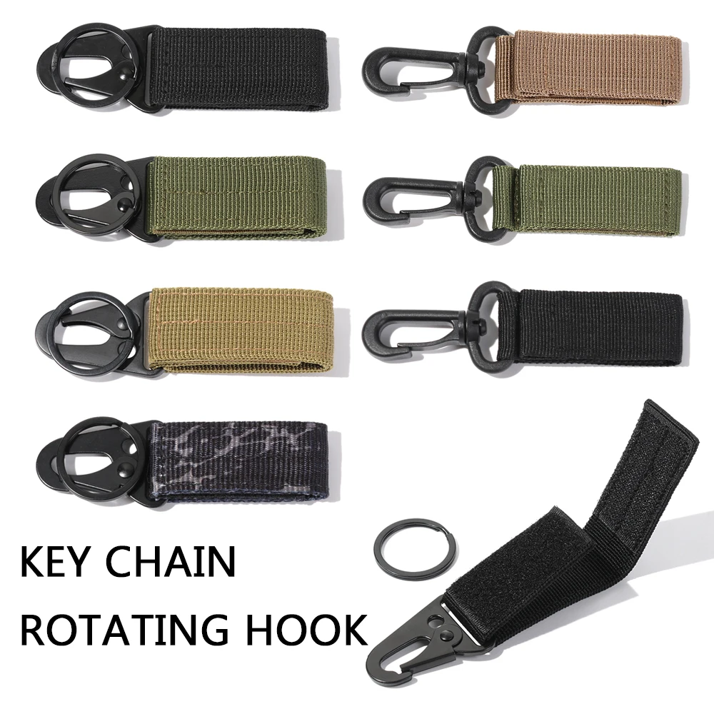 

Tactical Quick Hanging Accessories Multi-function Rotating Hook Key Chain Military Belt Buckle Webbing Hanging Buckle