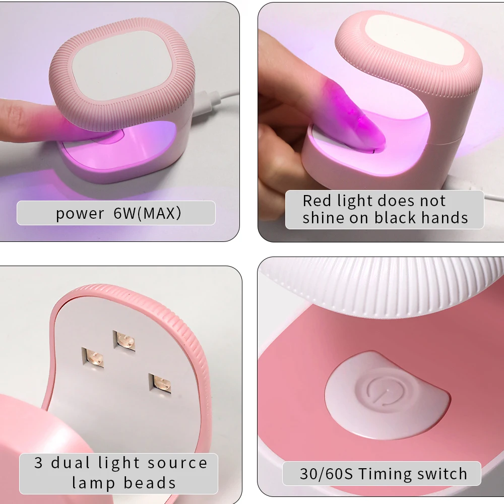 CNHIDS УФ-лампа для сушки гель-лака 6 Вт