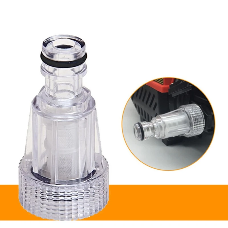 

3/4" Water Pipe Transparent Joint with Filter Thread Faucet Quick Connector for Car Washing Watering Washing Machine B03E