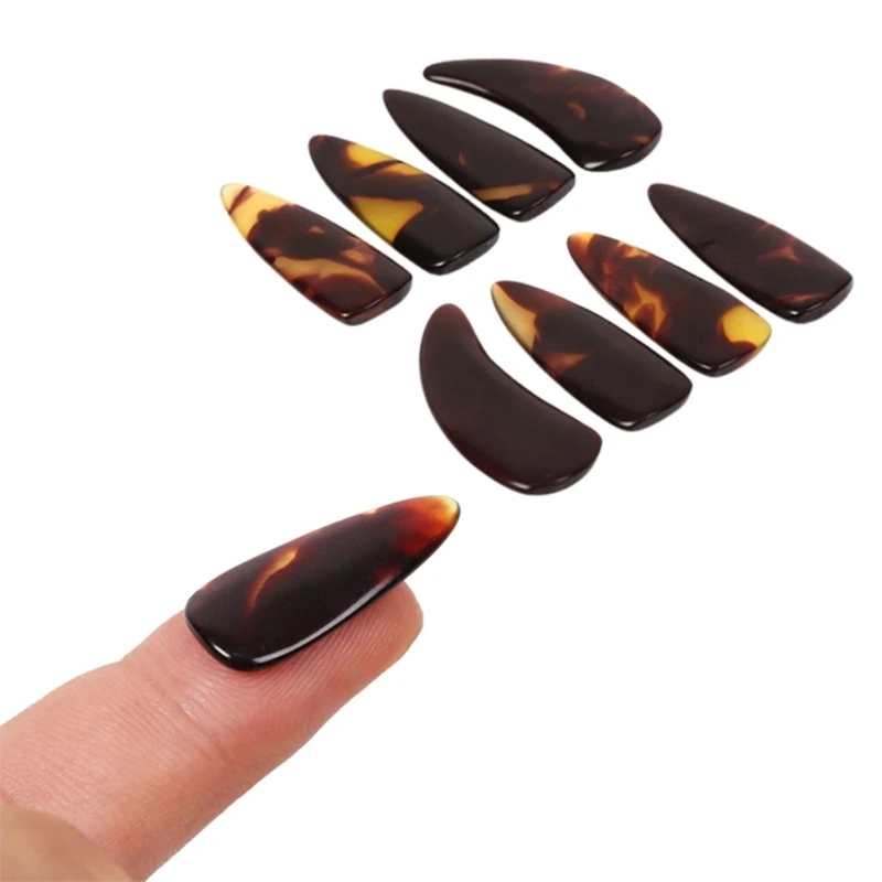

8Pcs Guzheng Thumb Protector Guitar Picks Banjo Picks Thumb Cover Finger Picks