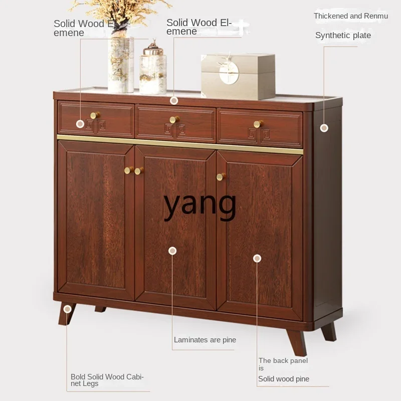 Шкаф для обуви XYY из массива дерева шкаф крыльца встроенный Новый хранения в