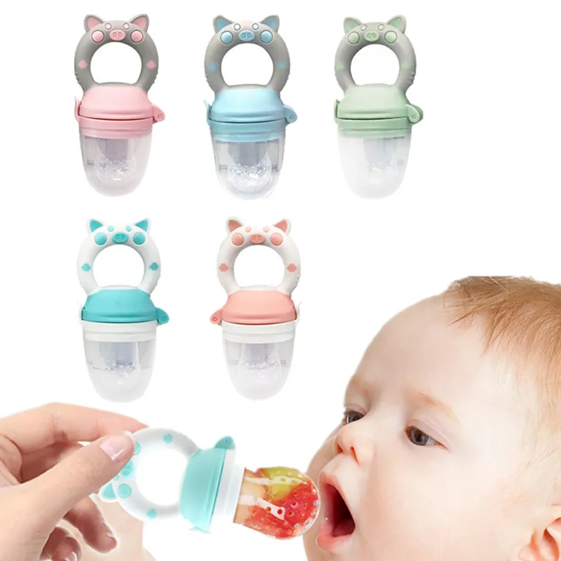 

Pig Handle Pacifier Feeder Bottle for Fresh Fruit Nibbler Vegetable Juice Feeding Cups Training Nipple Infant Pacifiers Feeding