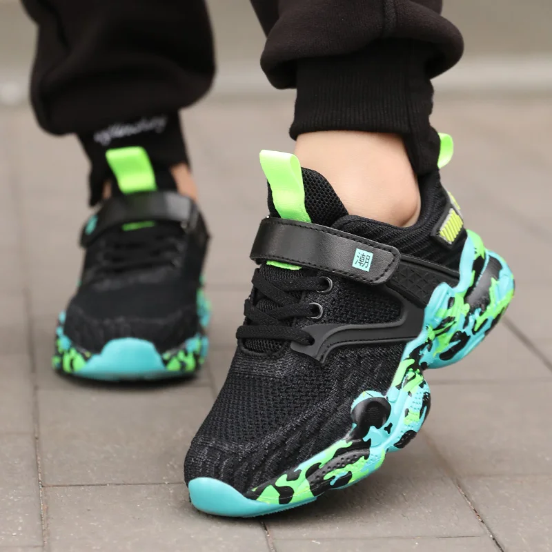 

Новые крутые детские кроссовки для мальчиков, дышащая Подростковая школьная обувь для мальчиков, дизайнерская детская дизайнерская обувь
