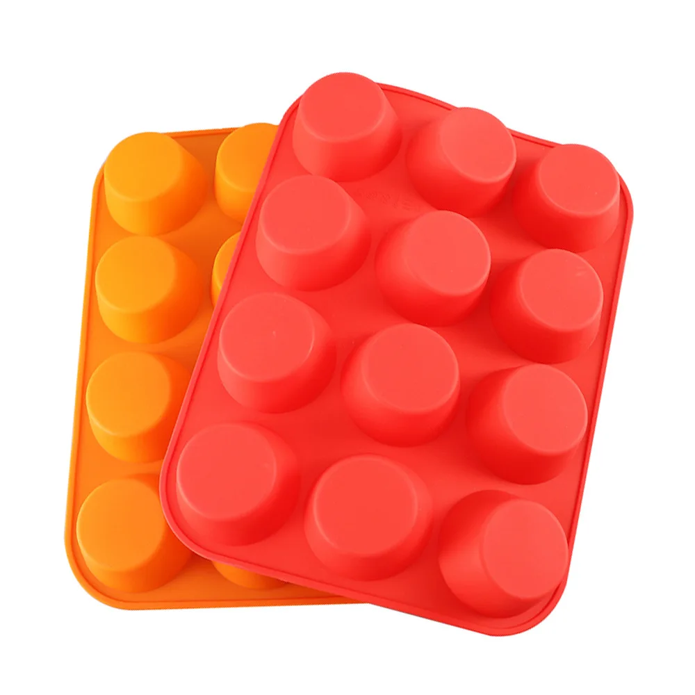 Силиконовая форма для кексов 12 отверстий антипригарная силиконовая выпечки