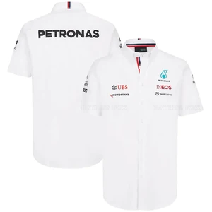 Imported Summer For Mercedes Benz Petronas F1 Racing Team Auto Polo Shirt Lapel Motorsport Men's Quick Dry Br