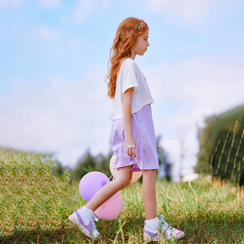 Новинка 2024 жилет для девочек Sanrio футболка с коротким рукавом костюм из двух