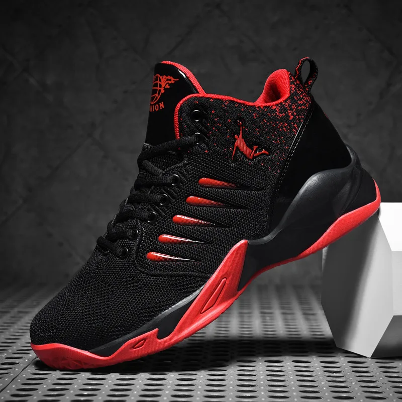 Men's Basketball Shoes Breathable Cushioning Non-Slip Wearable Sports Shoes Gym Training Athletic Basketball Sneakers for Women