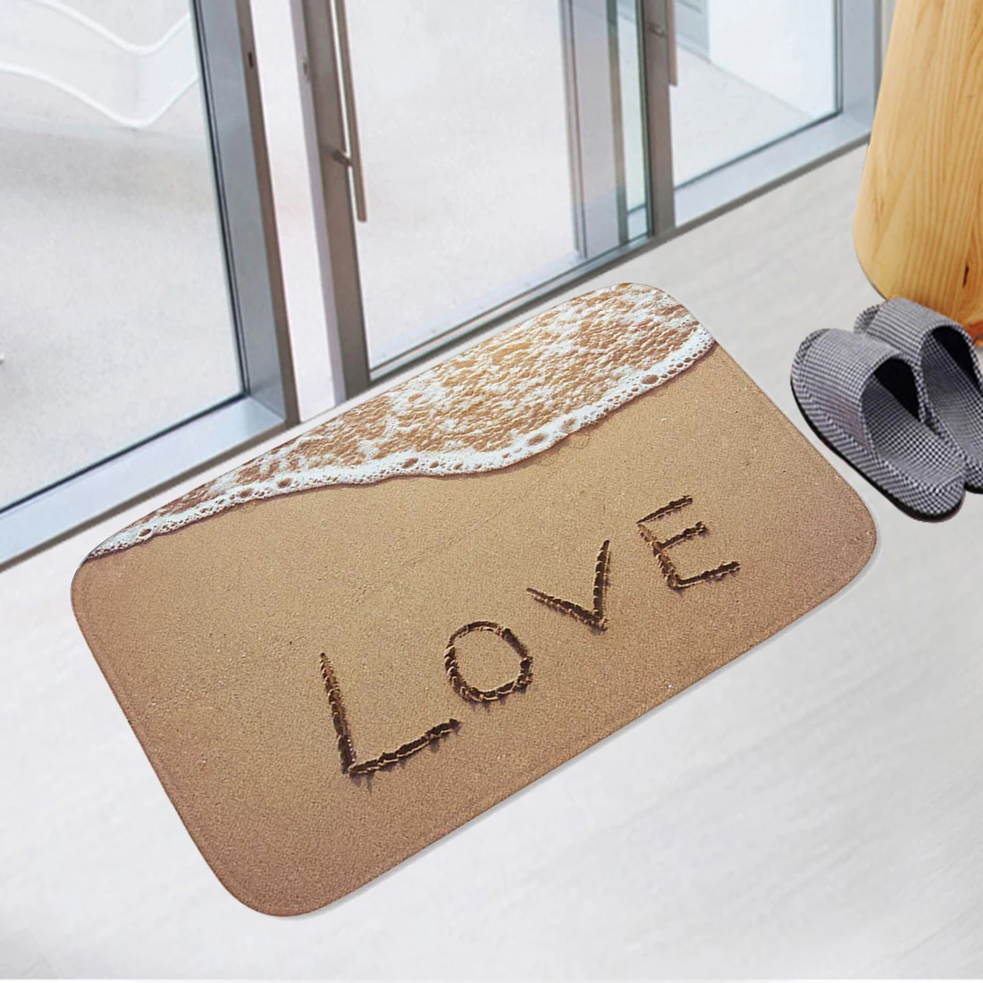 Коврики для входной двери с узором под камень уличные коврики коридора обуви