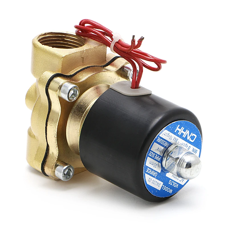 

3/4" 220V Electric Solenoid for VALVE Pneumatic 2 Port Water Oil Air Gas 2W-200-