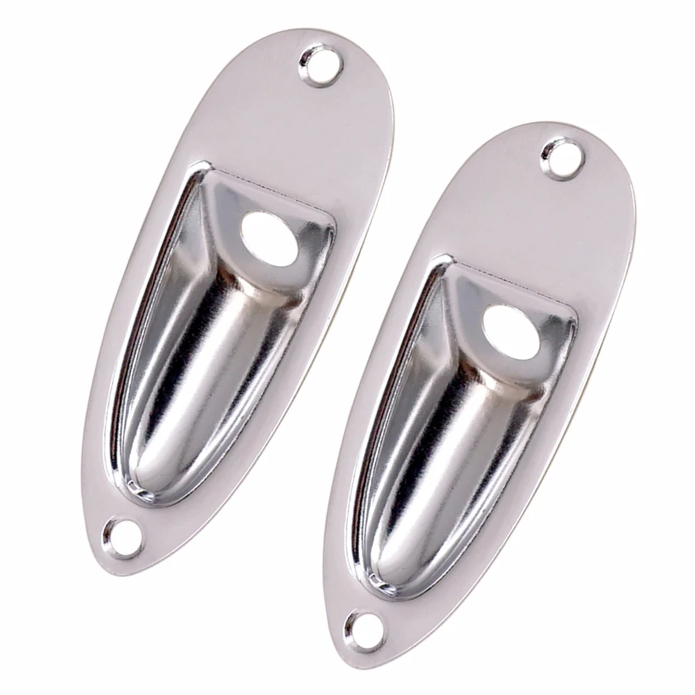 

Запчасти для электрогитары 2/4 шт./комплект, струнный прибор в стиле лодки, пикап, выход, Хромированная пластина, разъем