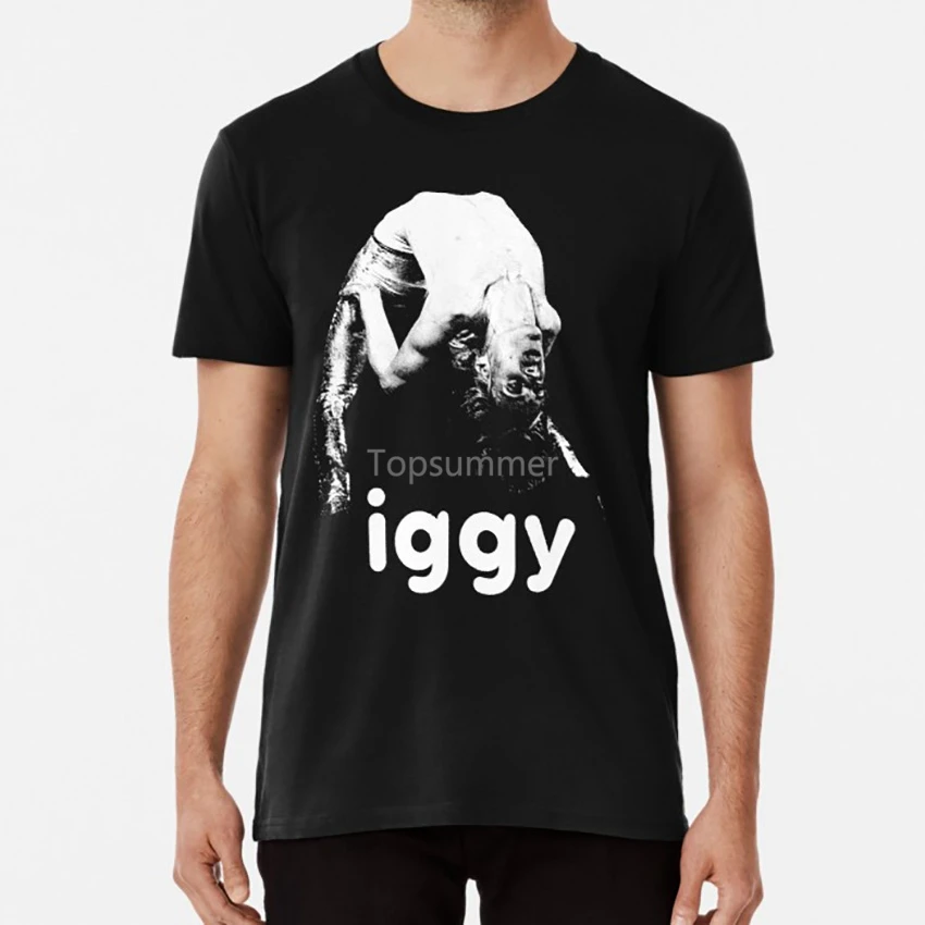 

Белая футболка Iggy - The Stencil Iggy Pop панк Рок Stooges Детройт 70S Seventies 80S 90S