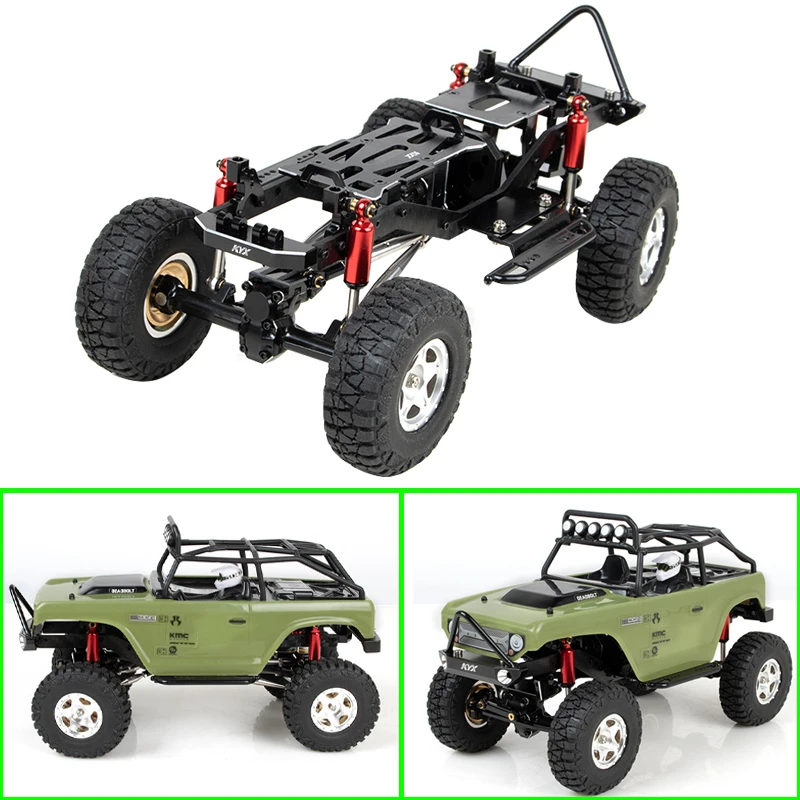 

KYX Simulation Model Metal Frame RTR Chassis Frame for 1/24 RC Crawler Traxxas Axial SCX24 90081 JEEP Upgrade Parts
