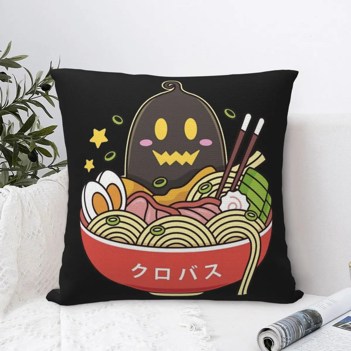 Подушка в стиле аниме 45 х45 см с принтом