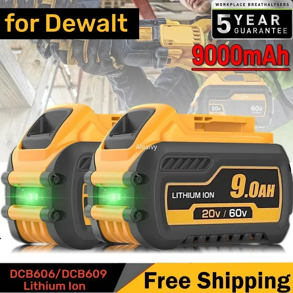 

Для DEWALT 20V/60V MAX совместимый с DCB609 DCB547-XJ DCB200 DCB201 DCB609 DCB182,DCB204 Аккумулятор для flexvolt 60v max bater