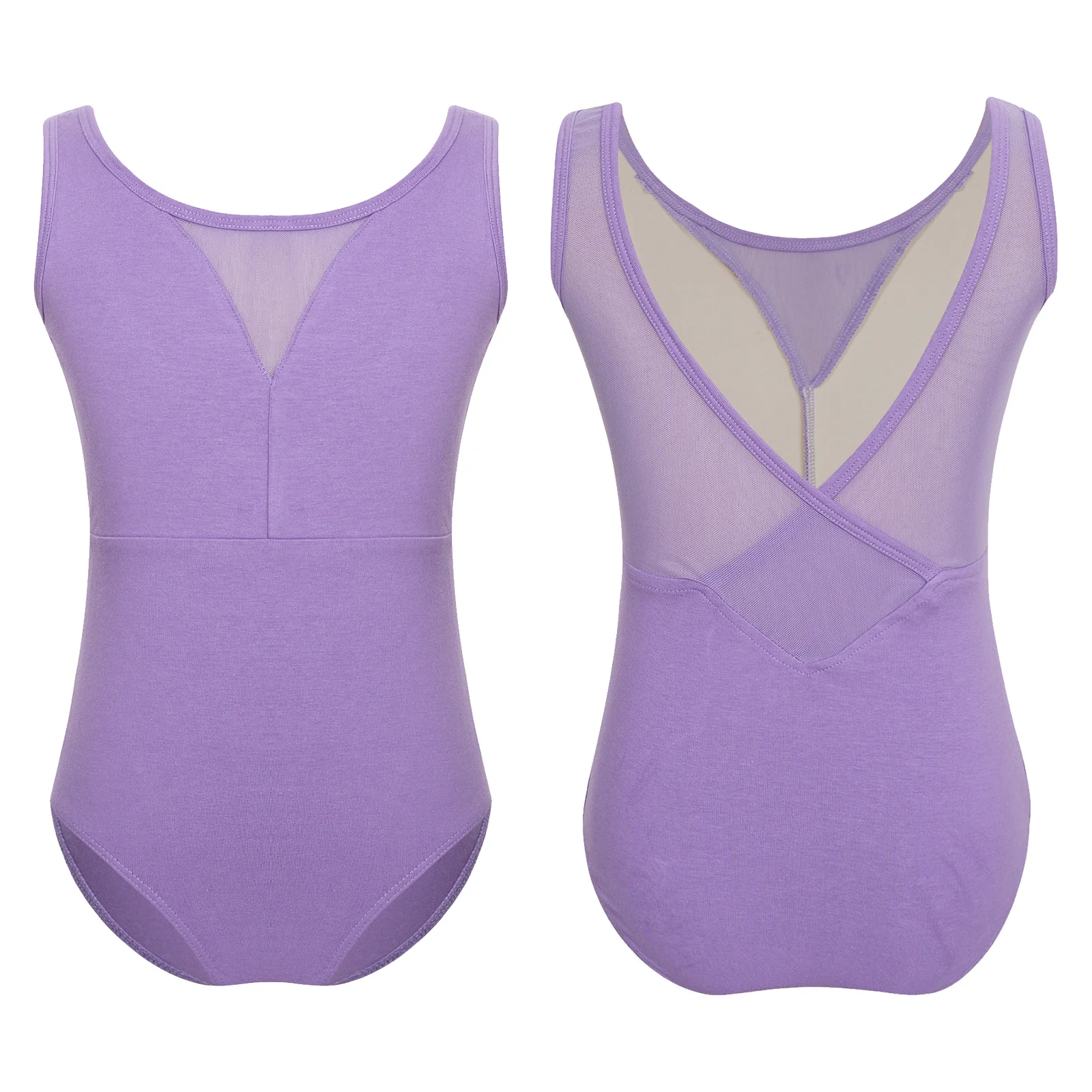 Детское балетное трико для девочек хлопковое прозрачное Сетчатое лоскутное Боди