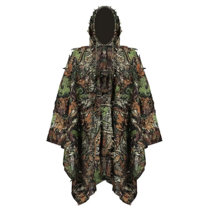 

Maple Leaf Camouflage Clothing CS Fishing Camouflage Cloak Ghillie Suit 3D Three-Dimensional Leaf Clothing Hunting Camouflage Ca