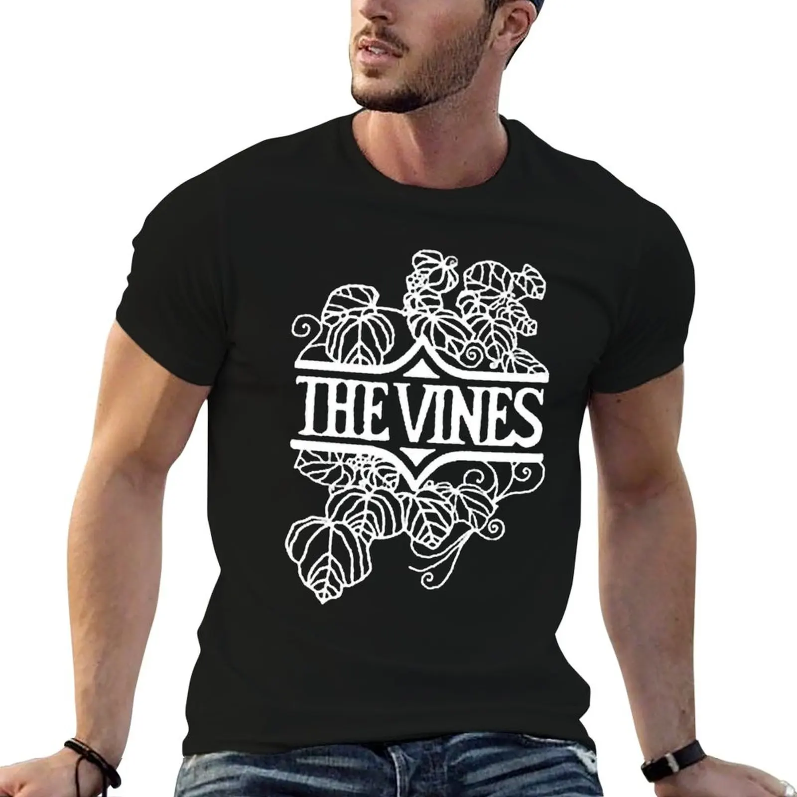 Фото The Vines - автрок-группа, австралийская группа. Футболка с аниме-принтом, мужская футболка из 100% хлопка, дизайнерская футболка для мужчин №1