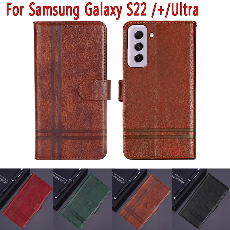 

Funda Cover For Samsung Galaxy S22 Plus Ultra Case Magnetic Card Flip Leather Wallet Phone Book For Samsung S22 S 22 чехолна Bag