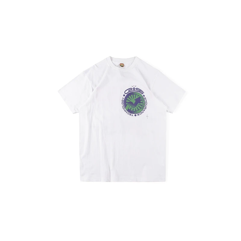 

Travis Scott Cactus Jack RACETRACK Tee T-shirt Men Women Letter Graffiti Round neck T-shirt Art Sense Casual Loose T-shirt Tees
