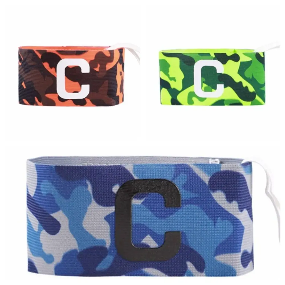 

Nylon Leader Arm Band Adjustable Elastic Captain Group Arm Band Multiple Colors Conspicuous Football Captain Arm Band