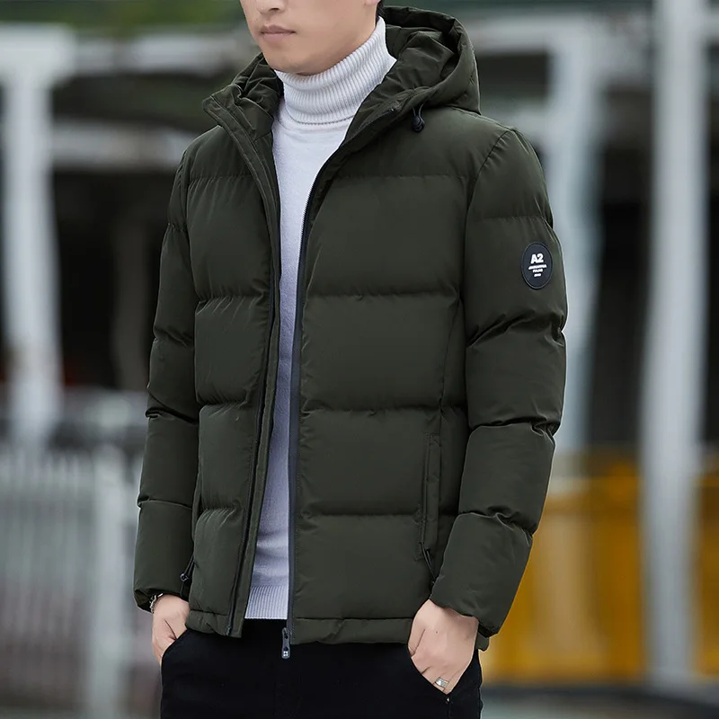 2022 Winter New Light Luxury Fashion Padded Jacket Men Trend Men Padded Jacket Casual Thickening Warm Jacket Boutique Clothing