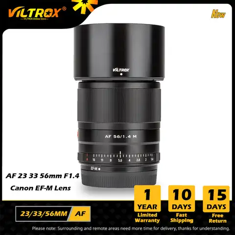 Объектив VILTROX 56 мм 33 мм 23 мм F1.4 для Canon