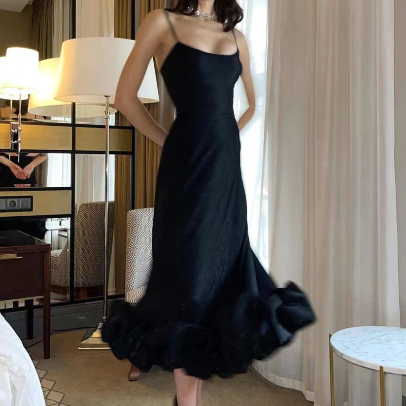 

Женское летнее платье без рукавов, летнее платье-трапеция в западном стиле