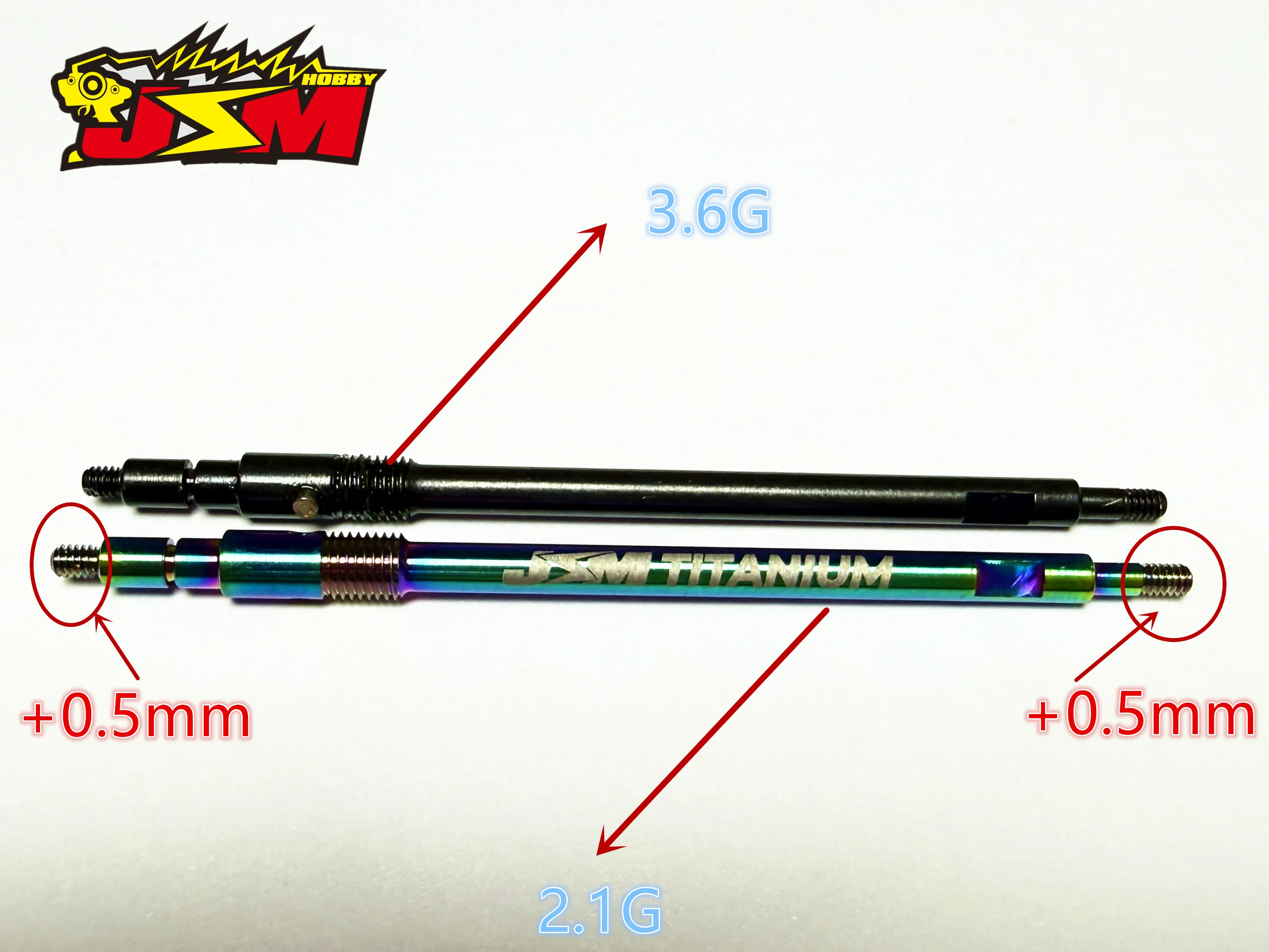 Фото Титановый шариковый дифференциальный вал для MINI Z MR03&04 GL RACING GT/GLR PN RACING NEXX RACING, стандартная длина №2