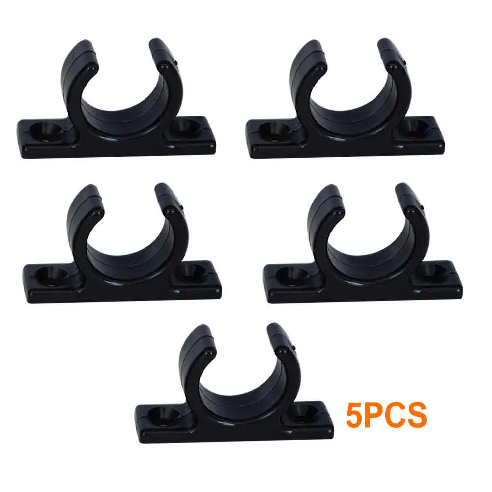 

Accessories Canoe Nylon Poles Boat Hook Clip Practical Marine Double Holes Fixing Pipe Yacht Water Sports Paddle Holder
