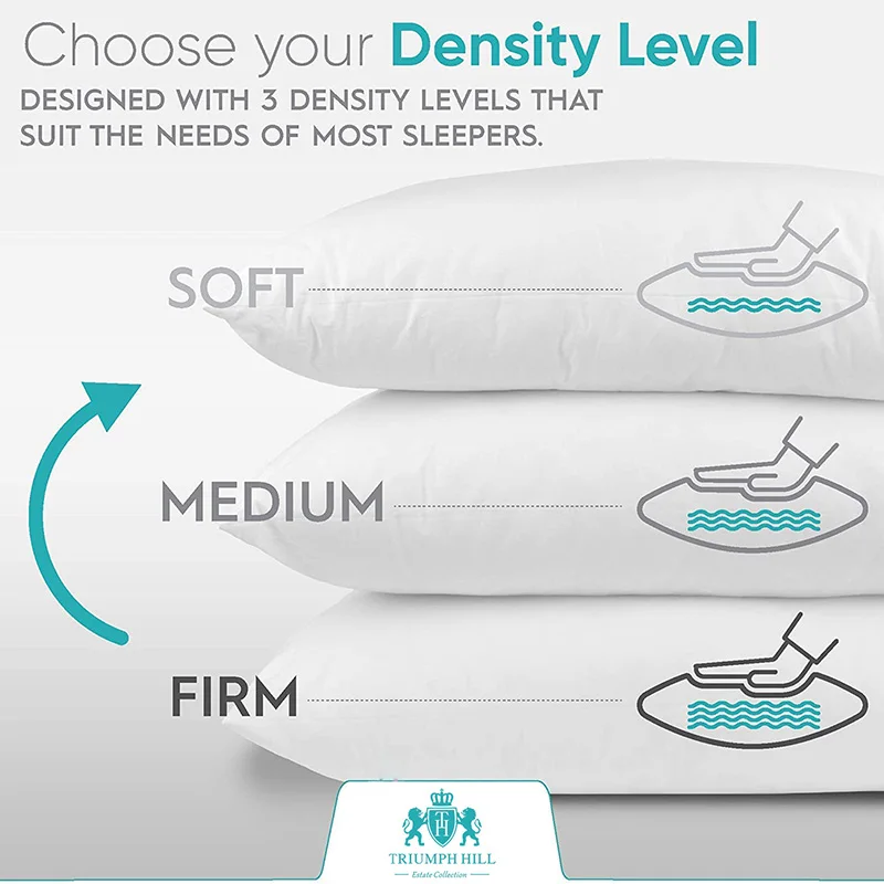 Роскошная подушка из 100% белого гусиного пуха с наполнителем шелковая + хлопковая