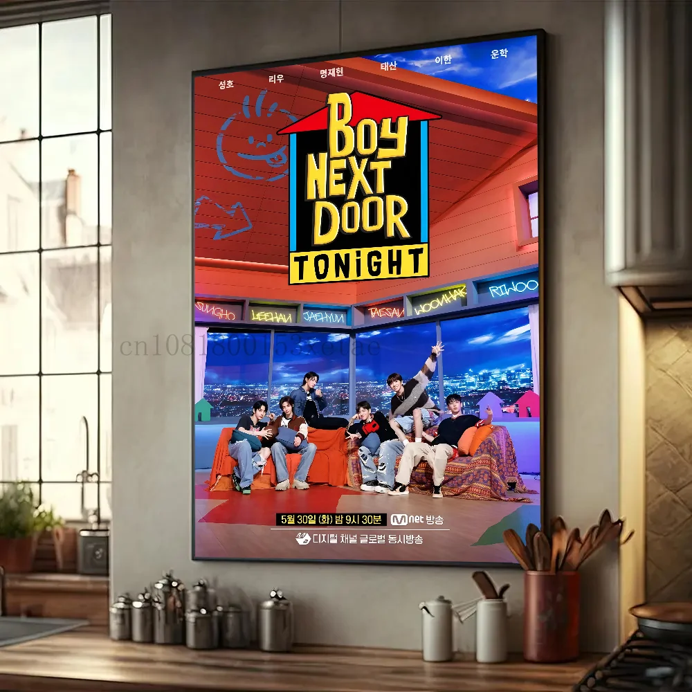 Kpop Group BOYNEXTDOOR Who! Альбом плакат бумажный принт дом гостиная спальня вход бар кафе