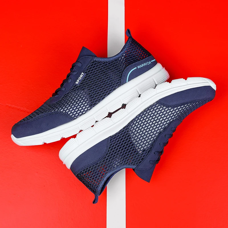 Summer Sneakers Men's Walking Shoes Comfortable Breathable Mesh Loafers Wear-resisitant Outdoor Flats Shoes